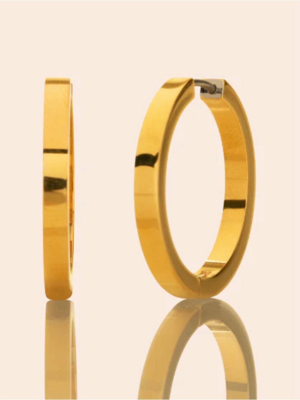 Small City Hoops - Nonallergenic Gold Hoop Earrings for Women